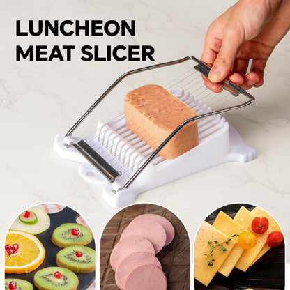 Musubi Press Mold Kit, Includes 2 Musubi Makers, 2 Onigiri Molds, 2 Rice Paddles, Temaki Roller & Luncheon Meat Slicer – Easy to Clean, Dishwasher Safe