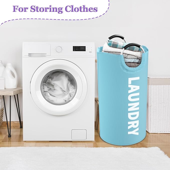 95L 3Pack Large Laundry Hamper, Foldable Laundry Basket