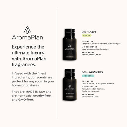 AromaPlan 2025 HVAC Waterless Oil Diffuser, Smart Scent Air Machine (2 Fragrances Included)- Whole House & Commercial Hotel Collection Diffuser| Cold Air Tech, App & Tourch Control,2000 Sq. Ft -Black