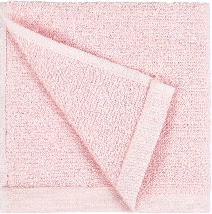 Amazon Basics Highly Absorbent, Fast Drying 100% Cotton Washcloths