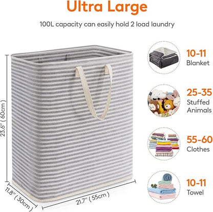 Lifewit 1 Pack Laundry Hamper Large Collapsible Laundry Baskets, Freestanding