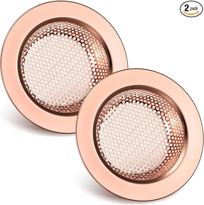 Retisee 2 Pcs Sink Strainer Stainless Steel Kitchen Sink Drain Strainer Basket