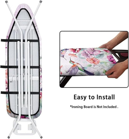 Floral Hummingbird Ironing Board Cover Iron Pad Covers Padding
