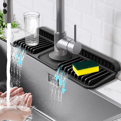 14.6-Inch Kitchen Sink Splash Guard Mat | 7° Slope