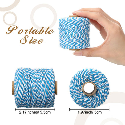 30 Rolls Colourful Bakers Twine for Crafts 2mm Cotton String Craft String Wrapping Wedding Home Decor Gardening