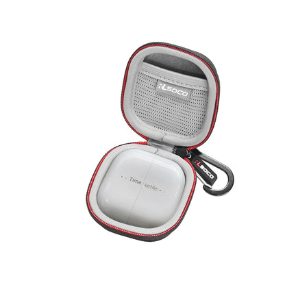 RLSOCO Hard Case for Timekettle M3 Language Translator Earbuds | Travel Organzier Case Cover Shockproof, Dustproof, Water-Resistant Storage Pouch with Sturdy Metal Hook (Case Only)