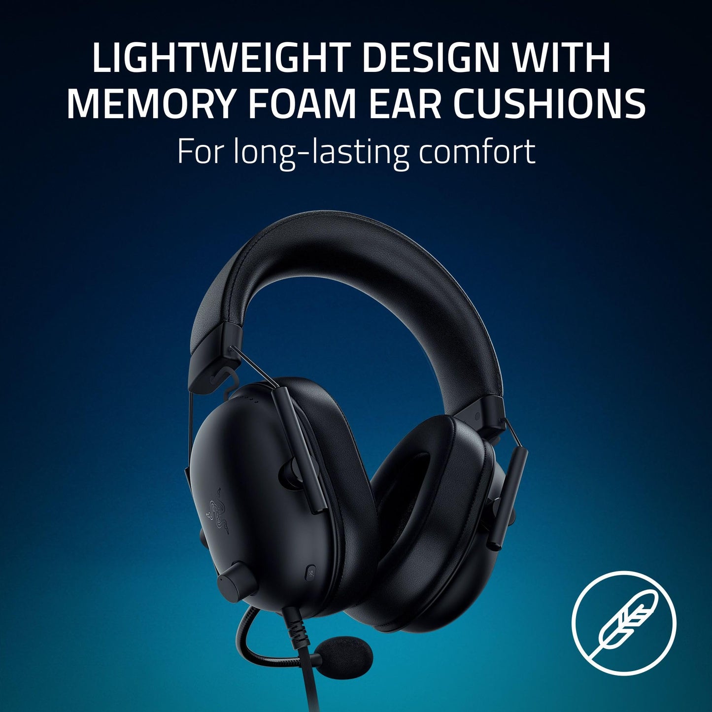 Razer BlackShark V2 X PlayStation Gaming Headset: 50mm Drivers - Cardioid Mic - Lightweight - Comfortable, Noise Isolating Earcups - for PS5, Xbox Series X, PC, Switch via 3.5 mm Audio Jack - Black