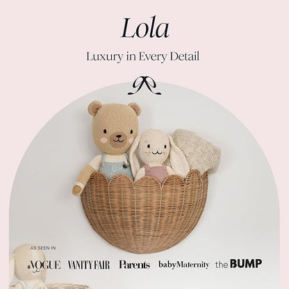 BEBE BASK Scalloped Wicker Hanging Basket