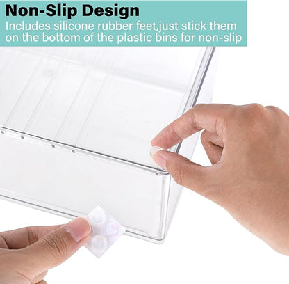 Prsildan Acrylic Makeup Organizer Stackable Storage Drawers with 3 Drawers for Office Desk Vanity Craft Room Clear Drawer Organizers for Hair Accessories Art Supplies Cosmetics Modular System