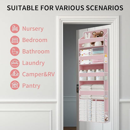 1 PC Pink Over the Door Organizer