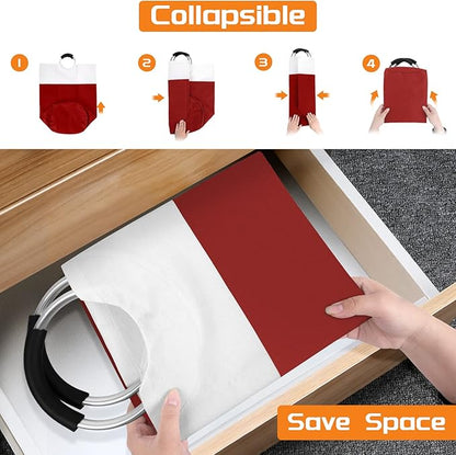 BlissTotes 90L Laundry Basket, Freestanding Laundry Hamper, Collapsible Dirty
