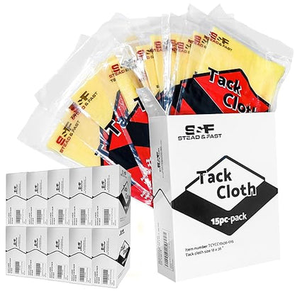 S&F STEAD & FAST Tack Cloth Bulk Case 150-pc, Automotive Painting, Removing Dust
