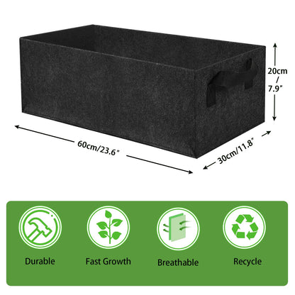 Yzkanning 3 Pack Plant Grow Bags,Breathable Fabric Raised Garden Bed,36L/9.5 Gallon 400GSM Heavy Duty Growing Pots for Vegetable,Flowers,Fruit/Flower Planter Containers with Handles