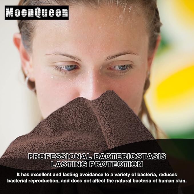 MOONQUEEN Microfiber Facial Cloths Fast Drying Washcloth 12 Pack