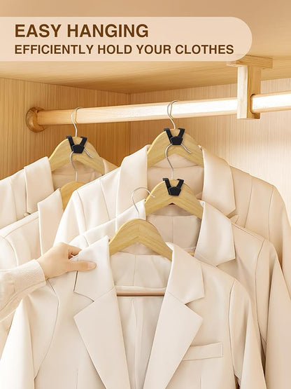 Smartor Clothes Hanger Connector Hooks 30 Pack, Closet Storage and Organization