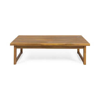 Christopher Knight Home Timothy Outdoor Acacia Wood Coffee Table, Teak Finish