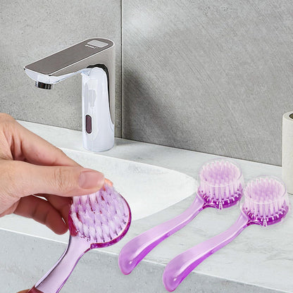 3 Pcs Facial Cleansing Brush, Useekoo Manual Face Brushes for Cleansing and Exfoliating, Face Scrubber to Massage, Deep Pore Exfoliation, Makeup Remove and Skin Care with Soft Bristles