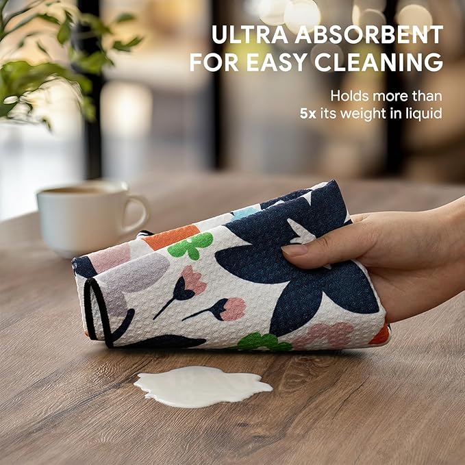 RECYCO Waffle Kitchen Towel Set of 2