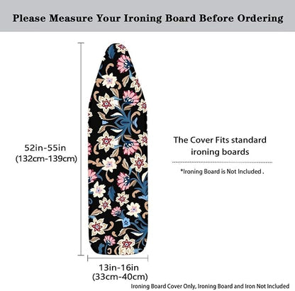 Vintage Flowers Ironing Board Cover and Pad Cover