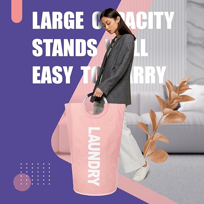 Caroeas 90L Laundry Basket, Waterproof Laundry Hamper, Laundry Bag