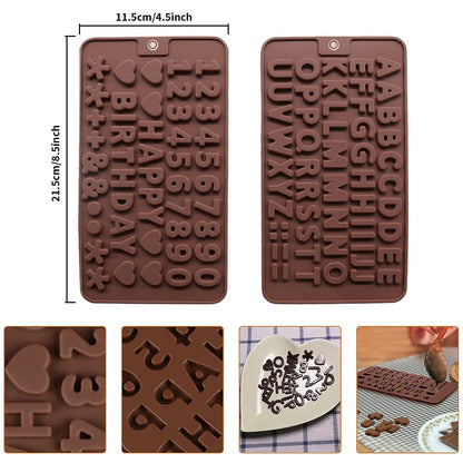Heart Shaped Chocolate Mold Set Includes Round Cylinder Candy Mold,Cavities Heart Mold,Piping bag,Wood Hammer,Chocolate Bomb Mold,Diamond Mousse Cake Mold Tray