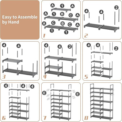 ROJASOP Shoe Rack, Shoe Storage Organizer