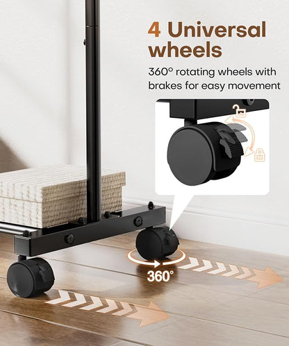 Homde Rolling Clothes Rack