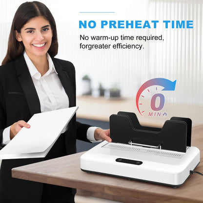 Thermal Binding Machine, 500 Sheets Capacity, No Preheat Time, Digital Touch Panel with Air Cooling, Electric Binder for A4/A5/Letter Size Business Documents, Office and Home Projects
