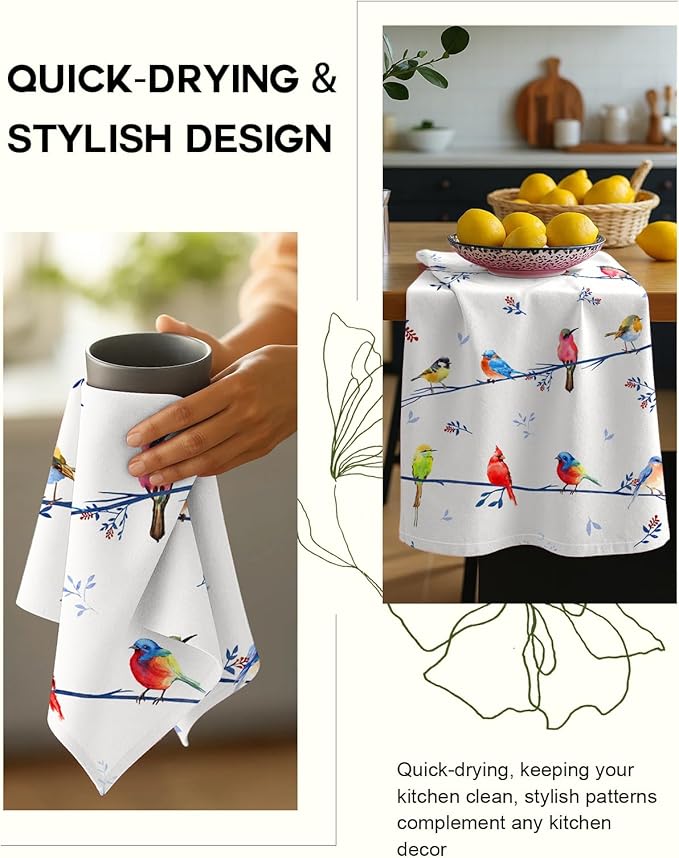 Flour Sack Kitchen Towels Set of 2-18x26 Cotton Dish Towels