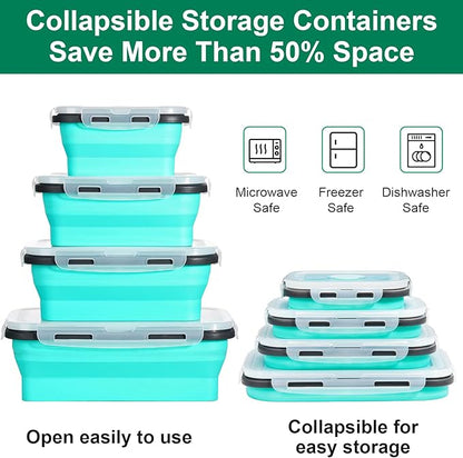 Sudaya 4 Pack Collapsible Food Storage Containers