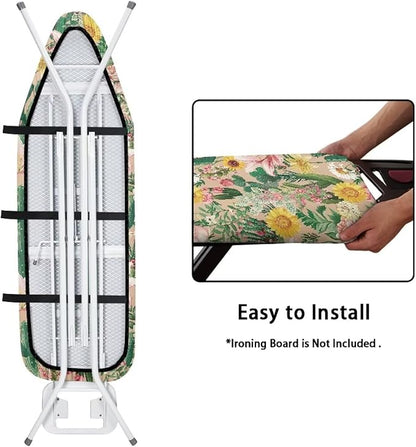 Cactus Ironing Board Cover, Heat Reflective and Stain Resistant 15x54 Thick
