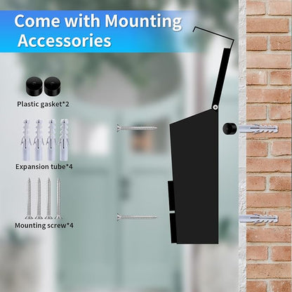 Wall-Mount Mailbox for Outside, Rust Resistant Mail Box Wall Mounted Outdoor, Galvanized Steel Morden Mailboxes (No Keys Locking)