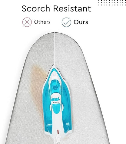 Encasa XO Ironing Board Cover And Pad 42"x14" - 4mm Felt & 2mm foam Metallized