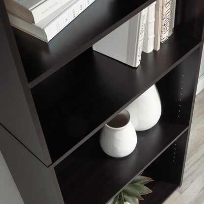 Sauder Beginnings 5-Shelf Bookcase, Bookshelf with Adjustable Storage Shelves, in Cinnamon Cherry finish