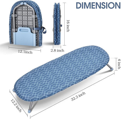 APEXCHASER Foldable Ironing Board, Tabletop Small Iron Board