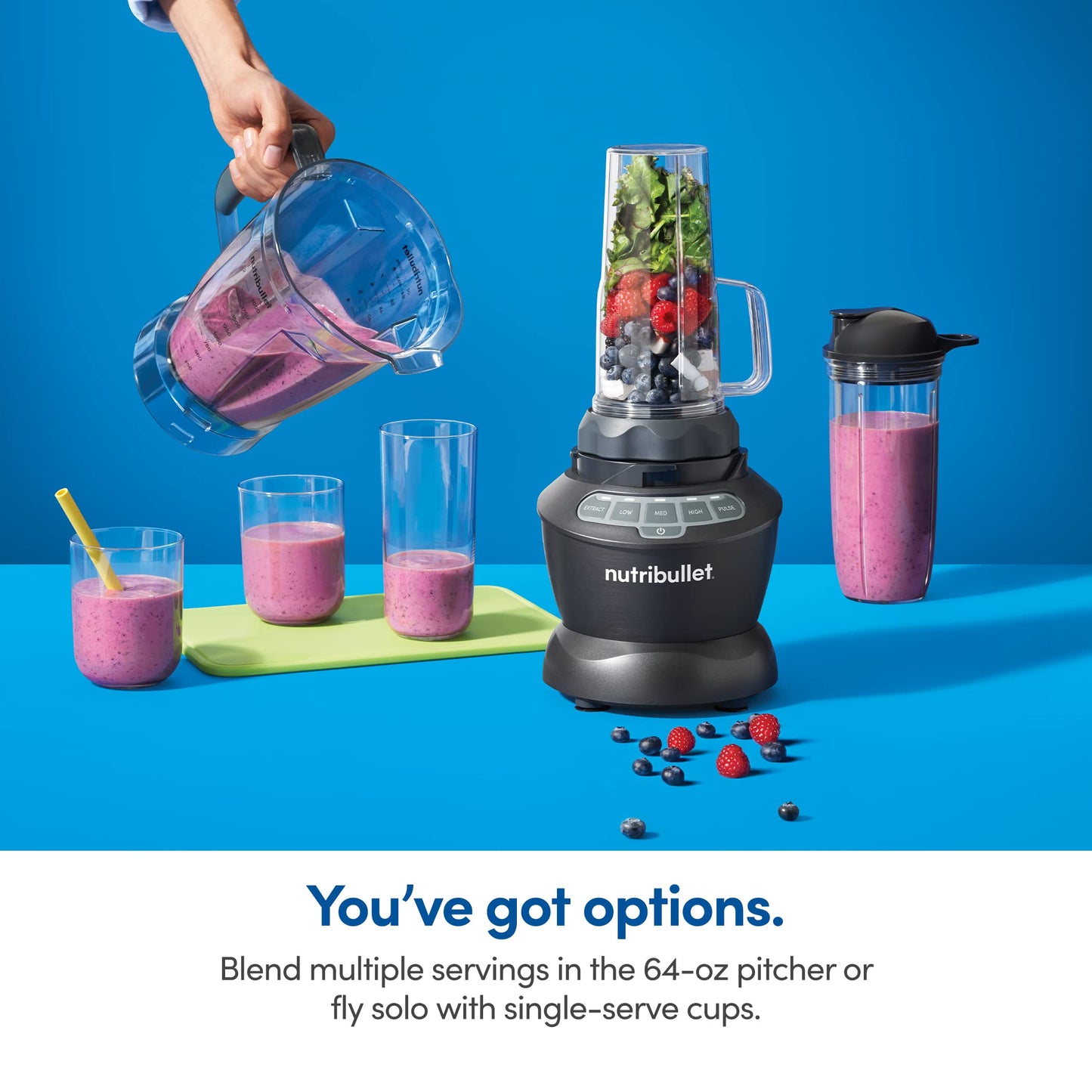nutribullet Full-Size Blender Combo 1200W – NBF50500 - Dark Gray