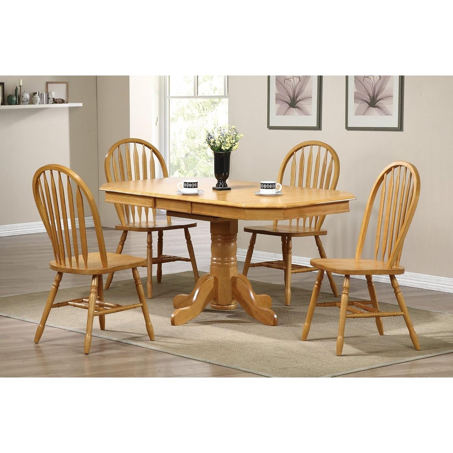 Sunset Trading Oak Selections Dining Chair, 38", Light Finish