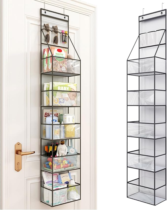 Fixwal 6-Shelf Over The Door Hanging Pantry Organizer Hanging Storage