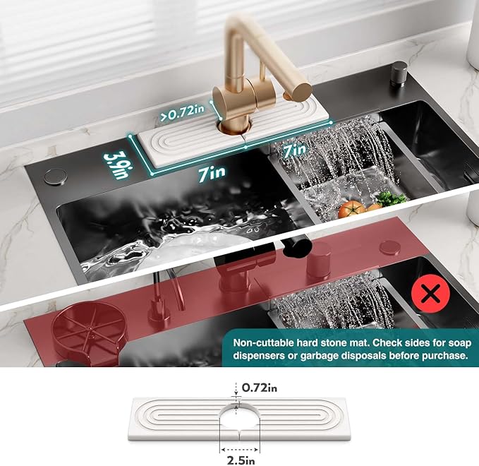 Diatomite Kitchen Faucet Mat
