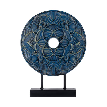 HODESunPure Modern Sculpture Decorative Objects Above Cabinet Decor Kitchen Elegant Home Decor Items Accents for Living Room Centrepieces, Console Table Decorations (Blue)