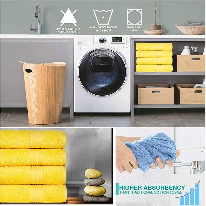 Lchkrep 2 Pack Cotton Hand Towels, Cotton Salon Thick Towels