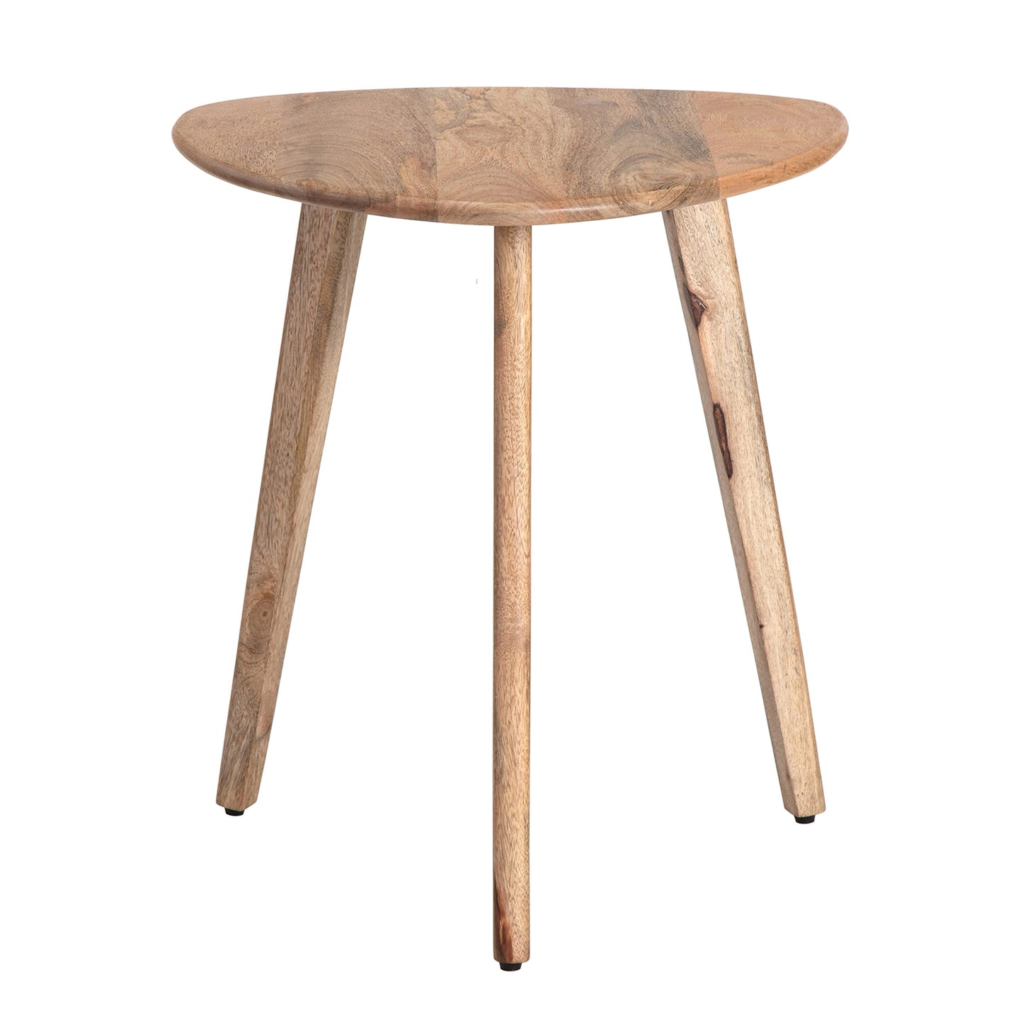 MH London Side Table - Wandsworth Wooden End Table - Exclusively Designed Hand Crafted Large Tables - Contemporary Triangle End Table for Living Room, Bedroom Bedside Tables and Office, Natural