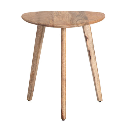 MH London Side Table - Wandsworth Wooden End Table - Exclusively Designed Hand Crafted Large Tables - Contemporary Triangle End Table for Living Room, Bedroom Bedside Tables and Office, Natural