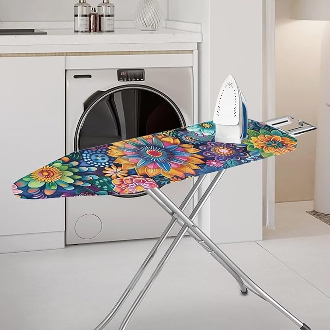 Boho Mandala Flower Printed Ironing Board Cover, 15x54 Inch Ironing Board Cover