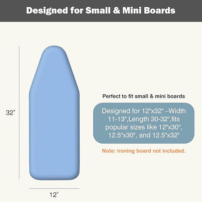 Small Ironing Board Cover and Pad 12"x32" Small Iron Board Cover