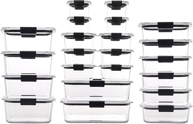 Rubbermaid Brilliance BPA Free 44-Piece Food Storage Containers Set Airtight