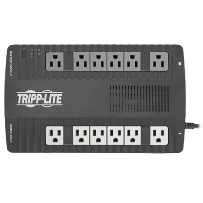 Tripp Lite 900VA UPS Battery Backup, 480W AVR Line Interactive, USB, Ultra-Compact (AVR900U)