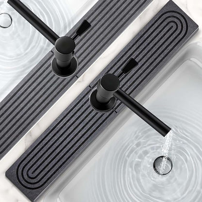16 Inch Stone Faucet Mat for Kitchen Sink, Kitchen Sink Splash Guard-Water