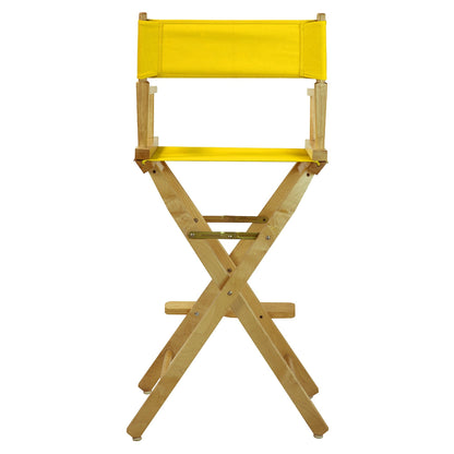 Casual Home 230-00/021-34 Director Chair 30" - Bar Height Natural Frame/Gold Canvas