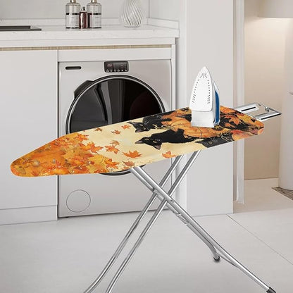 Fall Leaves Cat Pumpkins Ironing Board Covers Standard Washable Ironing Board